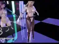 [MMD] RedVelvet - Bad Boy Hot Naked Dance Ahri Akali Evelynn Kaisa League of Legends KDA